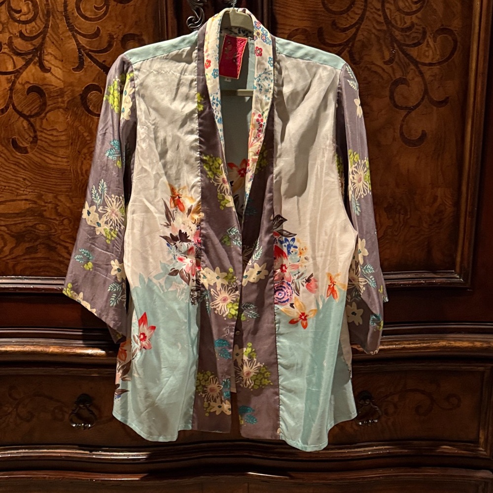 Johnny Was Floral Kimono Jacket